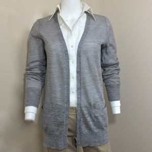J. Crew Marled Grey Cardigan Sweater